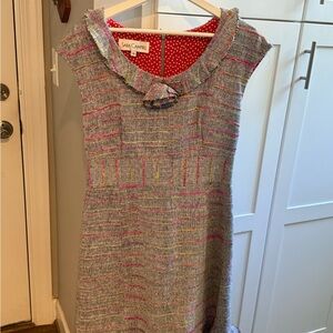 Sara Campbell Multicolor Tweed Dress